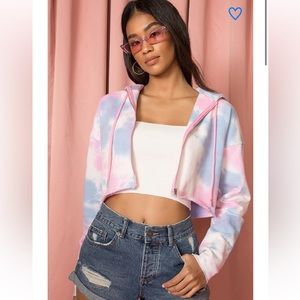 🆕 Superdown Paris Zip Up Hoodie